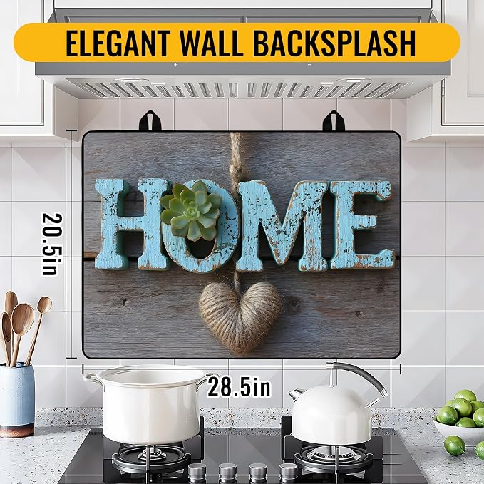 NYZE Stove Top Cover for Electric Stoves, Flat Top Cooktop Protector, Kitchen Extra Counter Space with Home Design