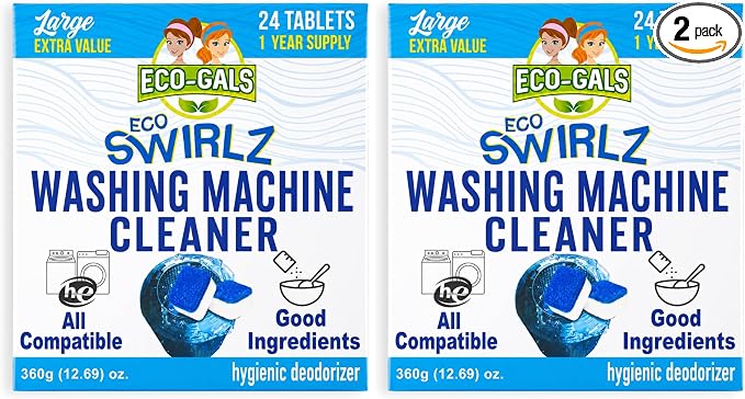 ECO-GALS Washing Machine Cleaner and Deodorizer (Pack of 2)