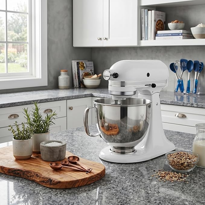 Mixer Bowl Fit for Kitchen Aid, 4.5-5 Quart Stainless Steel Mixing Bowl