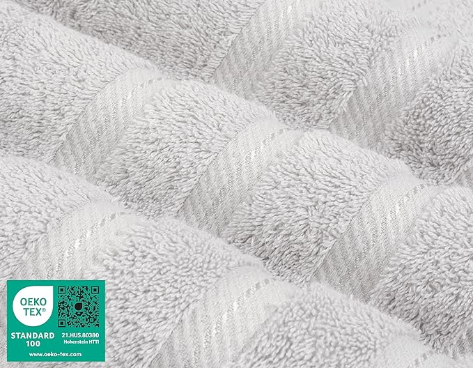 American Soft Linen 100% Cotton Luxury Turkish Towels, 6 Piece Towel Set | Soft Absorbent Quick Dry OEKO Tex Standard 100 Certificated Durable Machine Washable Premium Hotel Quality