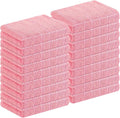 Homaxy 100% Cotton Terry Kitchen Towels, 18 Pack, Pink | Ultra Soft and Absorbent Dish Towels for Kitchen, Suitable for Drying and Washing Dishes