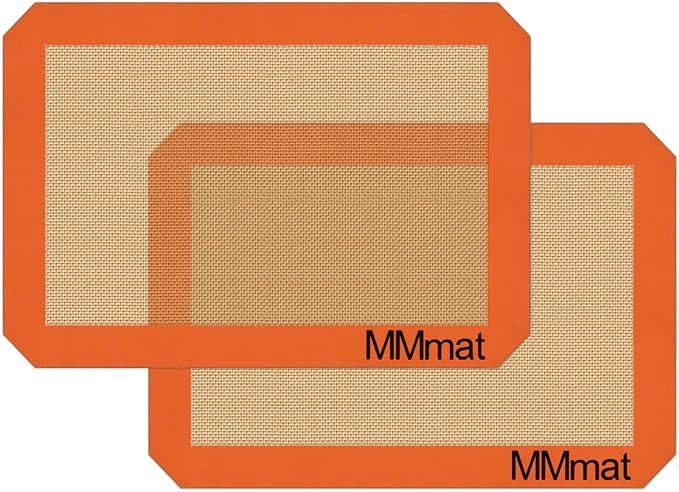 Best German Silicone Baking Mats, Counter Mat - 9x13 inch, Set of 2 | Non Slip Silicone Baking Sheet, Non Stick Reusable, BPA Free, PFOA Free, Non-toxic, Dishwasher Safe
