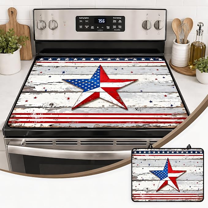 Stove Top Covers with A Non-slip Rubber Coating | protect Your Stove from Scratches, Extend Countertop Space, and Add A Classic Kitchen Touch