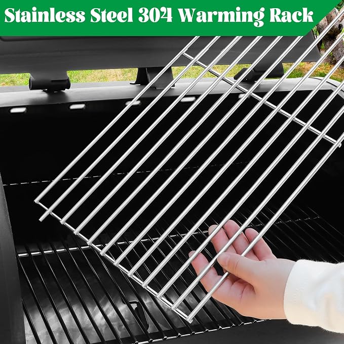 Warming Rack for Pit Boss 820 Series Upper Cooking Grate Grid Pitboss 820D 820FB 820PS1 850PS2 Sportsman Holding Rack Wood Pellet Smoker Grill Replacement Parts 76122