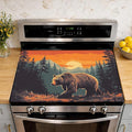 Bear Mountain Sunset Stove Top Covers for Electric Stove,Electric Gas Stove Pad Heat Resistant Range Cooktop Protector for Home Decor Kitchen 28.5"x20.5"