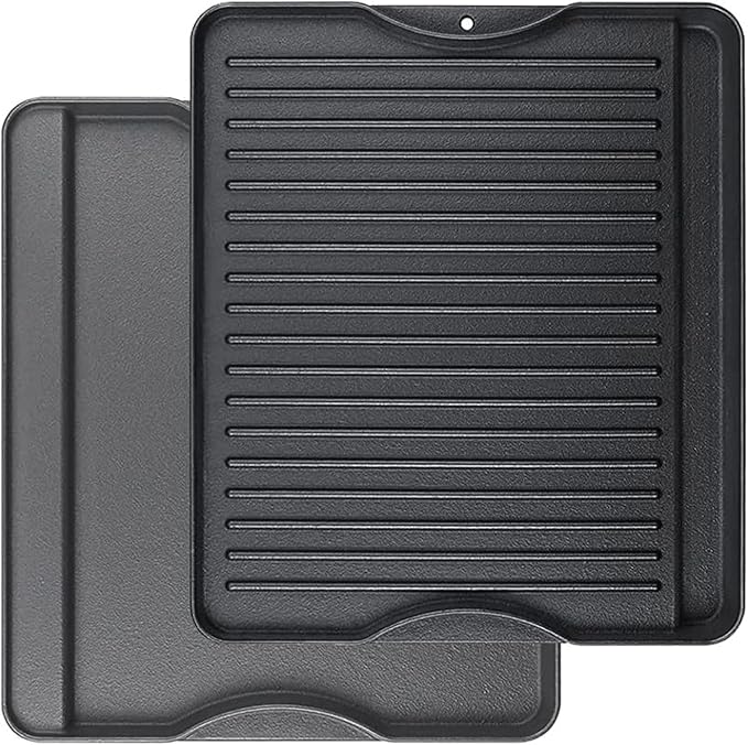 Utheer Reversible Cast Iron Griddle for All Camp Chef 14" & 16" Stoves | Reversible griddle fits Camp Chef Explorer 2-burner, 3-burner and single-burner outdoor stoves, 1 pack