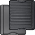 Utheer Reversible Cast Iron Griddle for All Camp Chef 14" & 16" Stoves | Reversible griddle fits Camp Chef Explorer 2-burner, 3-burner and single-burner outdoor stoves, 1 pack