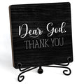 Modern Farmhouse Decor, Home Decor For Living Room, Boho Chic Aesthetic Shelf Decorations, Christian Dear God Sign, Farm House Entryway Tv Stand Fireplace Coffee Table Decoration (03)