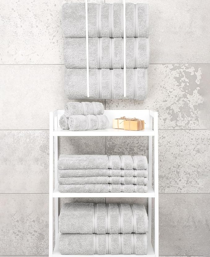 American Soft Linen 100% Cotton Luxury Turkish Towels, 4 PC Bath Towel Set | Soft Absorbent Quick Dry OEKO Tex Standard 100 Certificated Durable Machine Washable Premium Hotel Quality