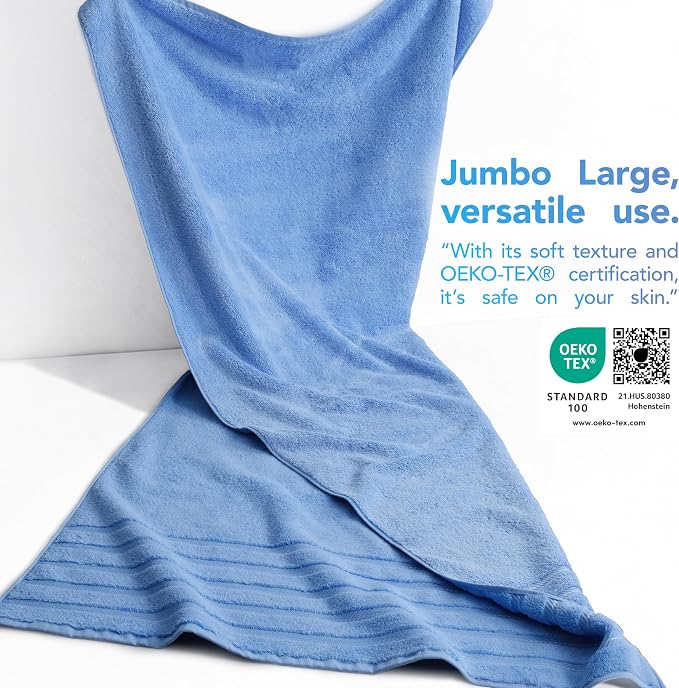 American Soft Linen 100% Cotton Luxury Turkish Towels, 35x70 XL Bath Sheet | Soft Absorbent Quick Dry OEKO Tex Standard 100 Certificated Durable Machine Washable Premium Hotel Quality