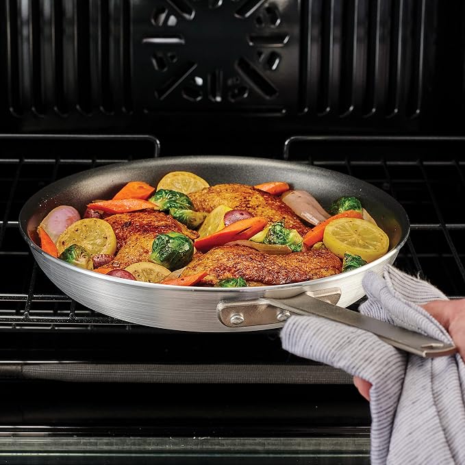 Tramontina Professional Fusion 14-Inch Non Stick Extra Large Frying Pan | Heavy-Gauge Aluminum Skillet with Reinforced Nonstick Coating, Dishwasher and Oven Safe