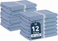 LANE LINEN Kitchen Towels Set - 100% Pure Cotton Dish Towels for Kitchen, Super Absorbent Kitchen Hand Towel, Tea Towels, Soft & Durable Dish Cloths, Pack of 12 – 14”x25”, Indigo