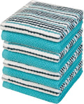 Bumble Dish Cloths 8-Pack, 100% Cotton Kitchen Towels, 12"x12" Aqua | 430 GSM Soft Dish Towels for Kitchen, Highly Absorbent & Durable Kitchen Rags for Washing Dishes