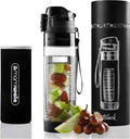 MAMI WATA Fruit Infuser Water Bottle – 24 oz BPA-Free Tritan Fruit Infused Plastic Water Bottle for Women Recipes eBook & Insulating Sleeve & Gift Box
