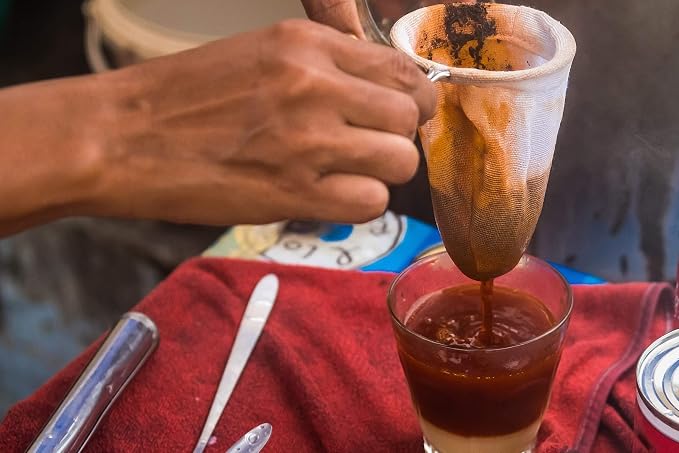 Thai Tea Filter (3 Inches) Reusable Traditional Thai style/Coffee/Tea Strainer/Cloth Tea Filter/Muslin Cloth Strainer Made in Thailand