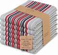 Urban Villa Kitchen Towels Cotton Dish Towels 20”x30” (Set of 6) Grey