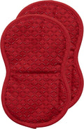 All-Clad Premium Pot Holder: Heat Resistant up to 500 Degrees - 100% Cotton, 10"x8" Hot Pad for Kitchen and Barbecue, 2-Pack, Chili