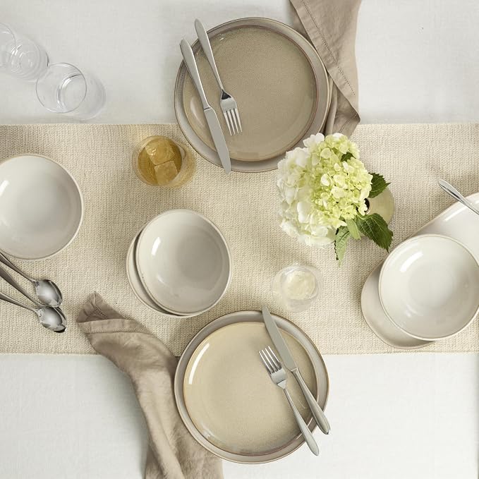 Oneida Mooncrest 65-Piece 18/0 Silverware Set for 12, Flatware | mirror finish, dishwasher safe | includes serving spoons and utensil set | cutlery set, wedding silverware