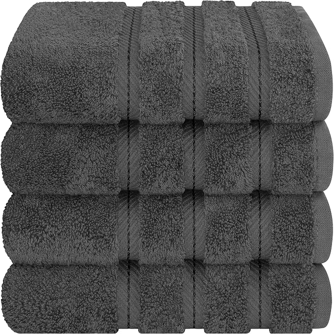 American Soft Linen 100% Cotton Luxury Turkish Towels, 4 PC Hand Towel Set | Soft Absorbent Quick Dry OEKO Tex Standard 100 Certificated Durable Machine Washable Premium Hotel Quality