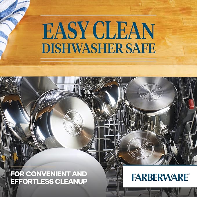 Farberware Stainless Steel Frying Pan Set, 8.25 and 10-Inch Skillets