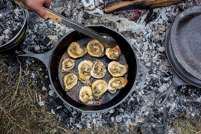 Lodge Seasoned Cast Iron Skillet 13.25 Inches - PFAS-Free, Non-Toxic Cookware - Use with an Oven, Stove, Grill, or Campfire - Naturally Non-Stick & Oven Safe
