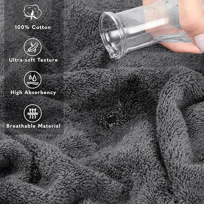 American Soft Linen 100% Cotton Luxury Turkish Towels, 35x70 XL Bath Sheet | Soft Absorbent Quick Dry OEKO Tex Standard 100 Certificated Durable Machine Washable Premium Hotel Quality