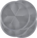 Silicone Hot Pot Holder Mats 8in (4-PCS) - Heat Resistant Countertop Protector with Non-Slip Geometric Pattern, Easy Clean Kitchen Trivet for Dining Table, Stove Top, Counter Safe Small Grey