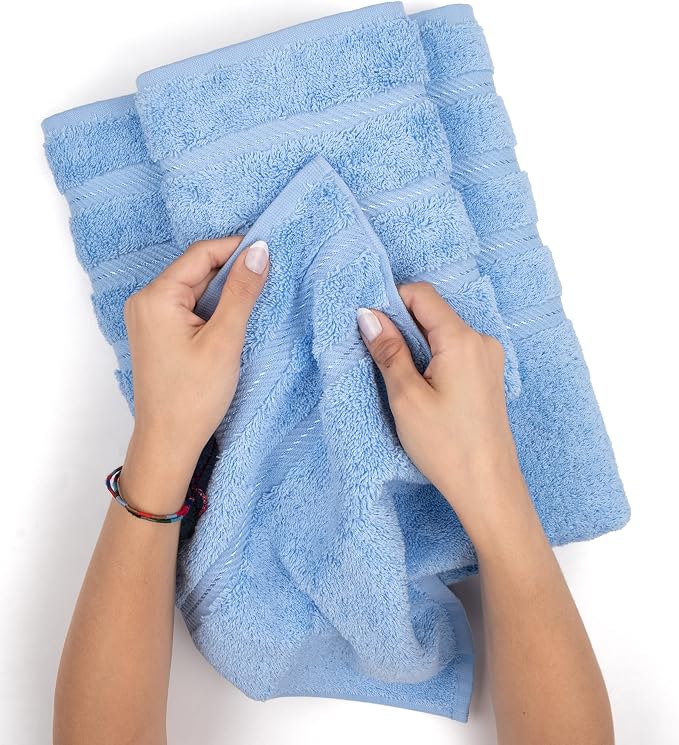 American Soft Linen 100% Cotton Luxury Turkish Towels, 4 PC Bath Towel Set | Soft Absorbent Quick Dry OEKO Tex Standard 100 Certificated Durable Machine Washable Premium Hotel Quality