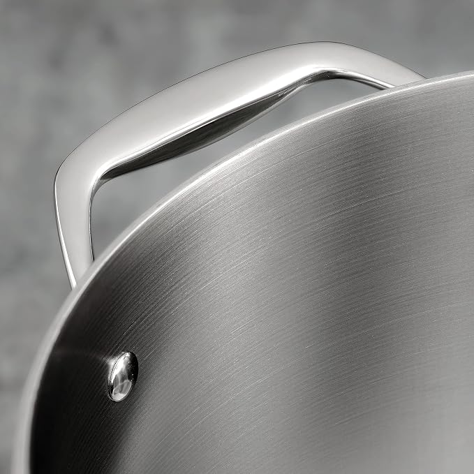 Tramontina Signature Tri-Ply Clad Stainless Steel 3-Quart Braiser Pan | Induction-Ready, Dishwasher-Safe, NSF-Certified, Made in Brazil