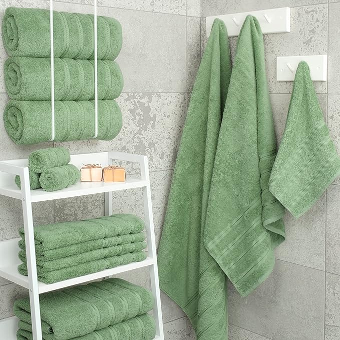 American Soft Linen 100% Cotton Luxury Turkish Towels, 4 PC Bath Towel Set | Soft Absorbent Quick Dry OEKO Tex Standard 100 Certificated Durable Machine Washable Premium Hotel Quality