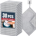 30 Pcs New Upgrade Steel Wire Dishcloth,Double-Layer Steel Wire Cleaning Cloth,Powerful Cleaning Non-Scratch Wire Dishcloth Rag for Cookware, Sinks, Dishes, Stove Tops