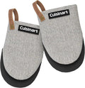 Cuisinart Heritage Mini Oven Mitts, 2-Pack, Neoprene, Heat Resistant 350F | Cotton-lined, non-slip neoprene palm, ambidextrous design, leather hang loop, ideal for smaller hands and everyday cooking