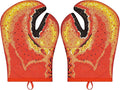 Lobster Claw Oven Mitts Quilted Cotton Lining Design Heat Resistant Crab Claw Gloves Microwave Oven Gloves Lobster Oven Mitts for Women Funny Oven Mitt Lobster Claw Gloves for Baking, BBQ, Grilling