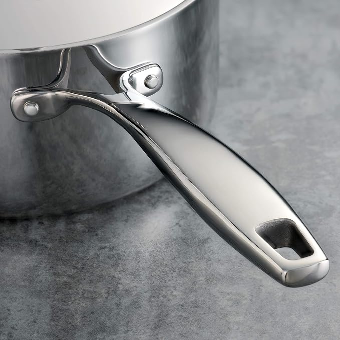 Tramontina Signature Tri-Ply Clad Stainless Steel 3-Quart Saute Pan | Induction-Ready Cooking Pan, Dishwasher-Safe, NSF-Certified, Made in Brazil