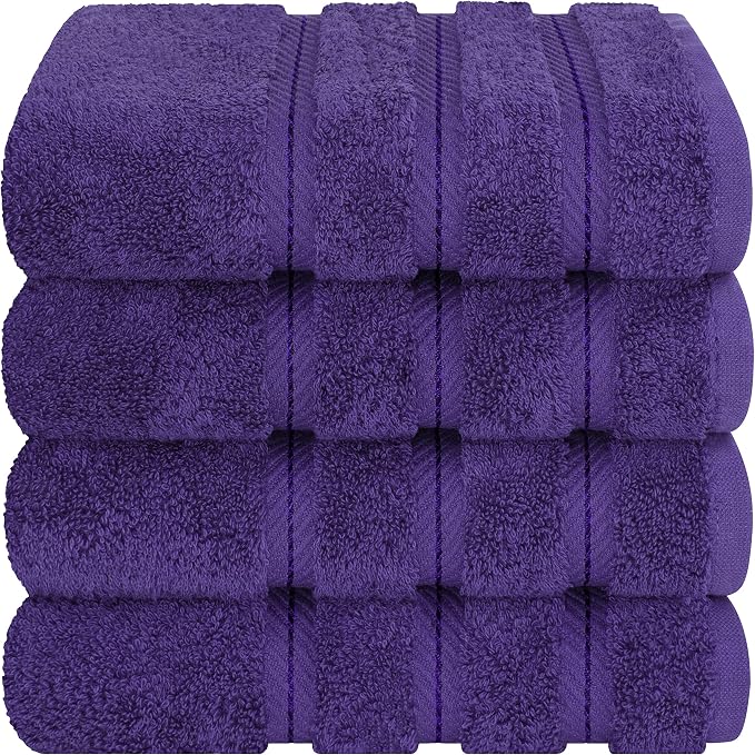 American Soft Linen 100% Cotton Luxury Turkish Towels, 4 PC Hand Towel Set | Soft Absorbent Quick Dry OEKO Tex Standard 100 Certificated Durable Machine Washable Premium Hotel Quality