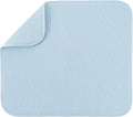 S&T INC. Dish Drying Mat, 16" x 18", Large, Sky Blue | Absorbent Microfiber, Kitchen Counter Mat for Dishes, Utensils, Pots and Pans, Machine Washable