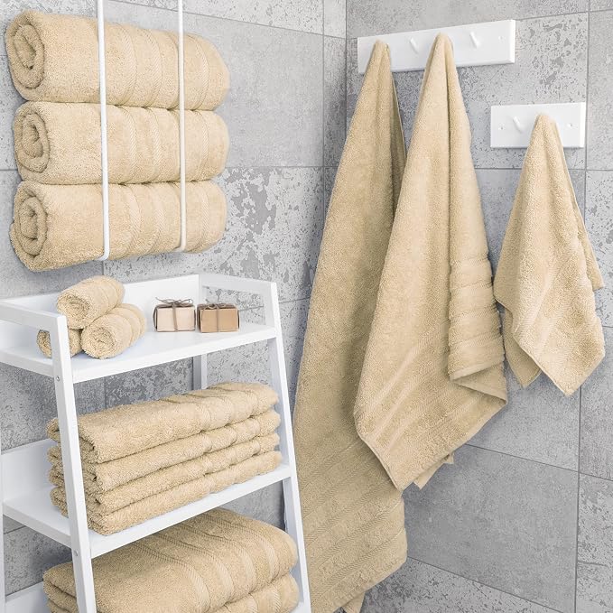 American Soft Linen 100% Cotton Luxury Turkish Towels, 4 PC Bath Towel Set | Soft Absorbent Quick Dry OEKO Tex Standard 100 Certificated Durable Machine Washable Premium Hotel Quality
