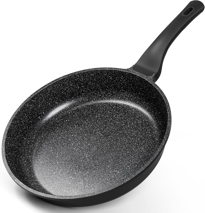 MICHELANGELO Frying Pans Nonstick - Large Non Stick Frying Pan 12 Inch | Ease of Cleaning, All Stovetops Compatible, Built to Last, Stay-Cool Handle