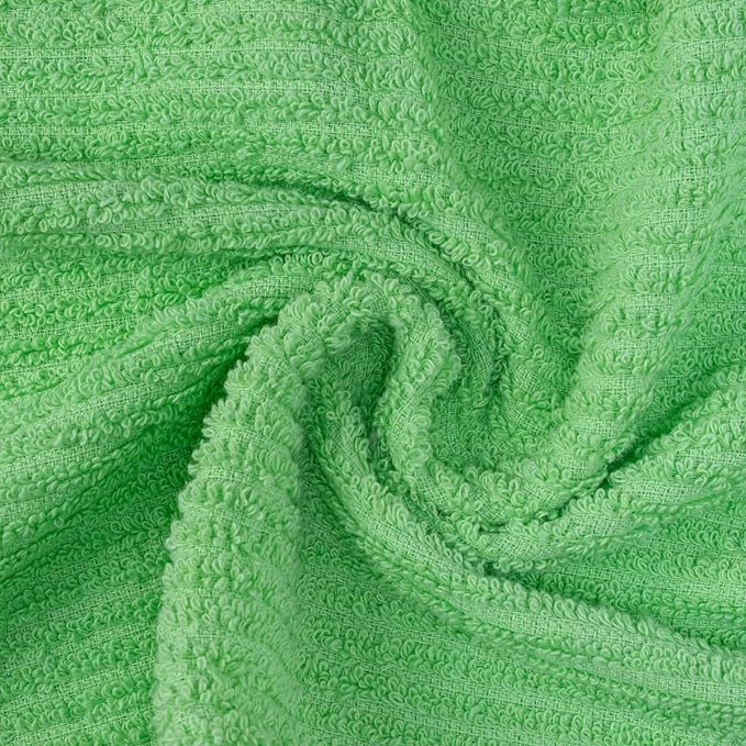 Textila Bar Mop Towels - 16x19 Inches - Pack of 12 - Apple Green - Cotton Dish Cloths & Cleaning Towels for Kitchen, Bar, Restaurant, Household Use – Absorbent, Durable, Reusable