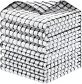 Homaxy 8 Pack Terry Kitchen Dish Cloths, 12"x12", Black | Super Soft and Absorbent Dish Rags, Quick Drying Reusable Dish Towels for Washing Dishes