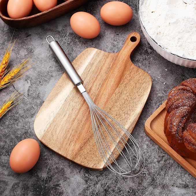 Multifunction cake salad hand tools thicken metal Whisk brass egg gold whisks for cooking steel wire gilded Whisk Kitchenware multipurpose cooking supplies (Silver)