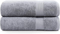 LANE LINEN Bath Sheets 100% Cotton 2 Pack Oversized Soft - Grey | Oversized Shower Sheets - Generously Sized, Oversized & Roomy, Lightweight & Breathable, Fade-Resistant Color