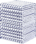 Homaxy 12 Pack Terry Kitchen Dish Cloths, 12"x12", Blue | Super Soft and Absorbent Dish Rags, Quick Drying Reusable Dish Towels for Washing Dishes