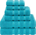 American Soft Linen 100% Cotton Luxury Turkish Towels, 6 Piece Towel Set | Soft Absorbent Quick Dry OEKO Tex Standard 100 Certificated Durable Machine Washable Premium Hotel Quality