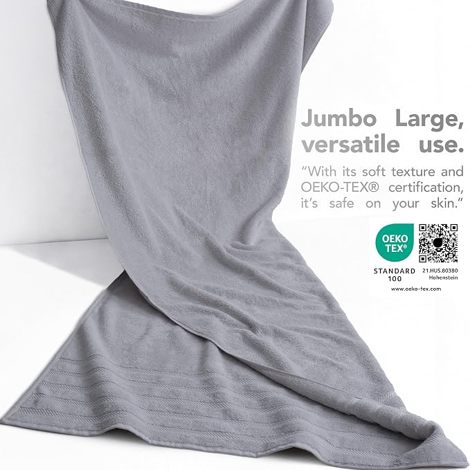 American Soft Linen 100% Cotton Luxury Turkish Towels, 35x70 XL Bath Sheet | Soft Absorbent Quick Dry OEKO Tex Standard 100 Certificated Durable Machine Washable Premium Hotel Quality