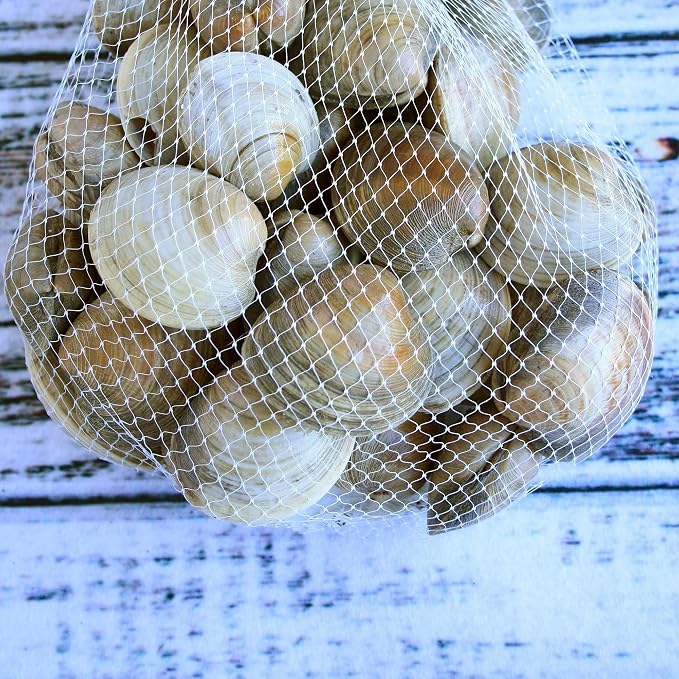 100pcs Undyed Seafood Boil Bags 24” Mesh Bags for Crawfish Shellfish Crab Boil Reusable Produce Onion Net Bags for Fruit Vegetable Storage (Pack of 2)