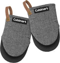 Cuisinart Heritage Mini Oven Mitts, 2-Pack, Neoprene, Heat Resistant 350F | Cotton-lined, non-slip neoprene palm, ambidextrous design, leather hang loop, ideal for smaller hands and everyday cooking