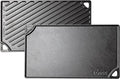 Lodge Reversible Cast Iron Grill/Griddle Pan 16.75 x 9.5 - Pre-Seasoned Dual-Sided Double Burner for BBQ, Eggs, Pancakes, Burgers - PFAS Free Cookware - Flat Top Plate for Oven, Grill, & Campfire