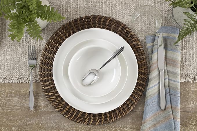 Oneida Mooncrest Satin 20-Piece 18/0 Silverware Set for 4, Flatware | satin finish, dishwasher safe | includes knives, forks, and spoons | heavy duty, cutlery set for kitchen and dining, utensils