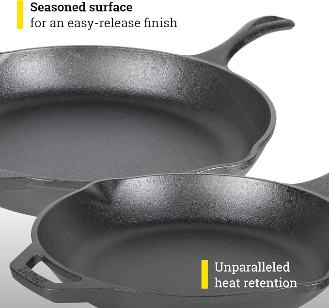 Lodge Chef Collection 2pc Set (10" & 12" Skillet)
